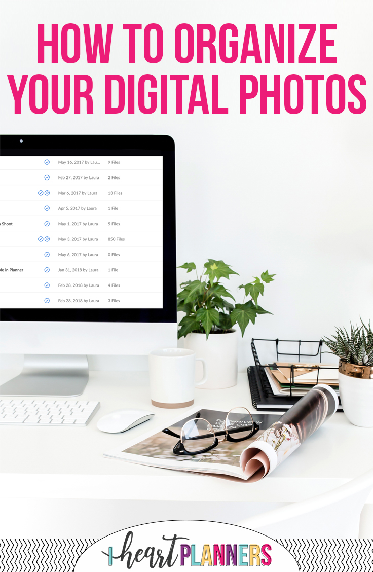 How to Organize Your Digital Photos - iheartplanners.com