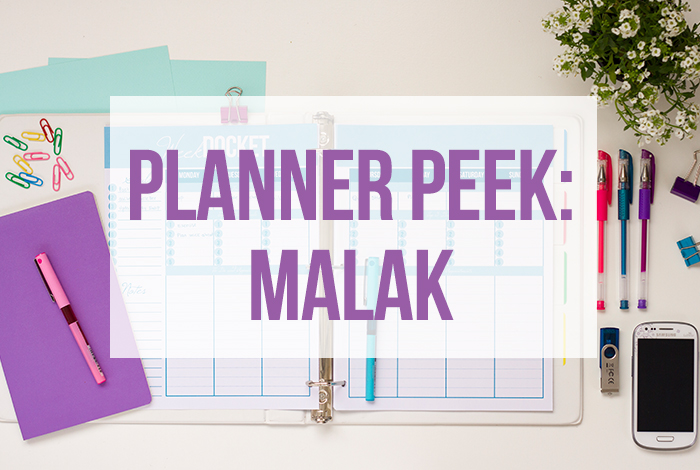 Take a tour of Malak's planner!