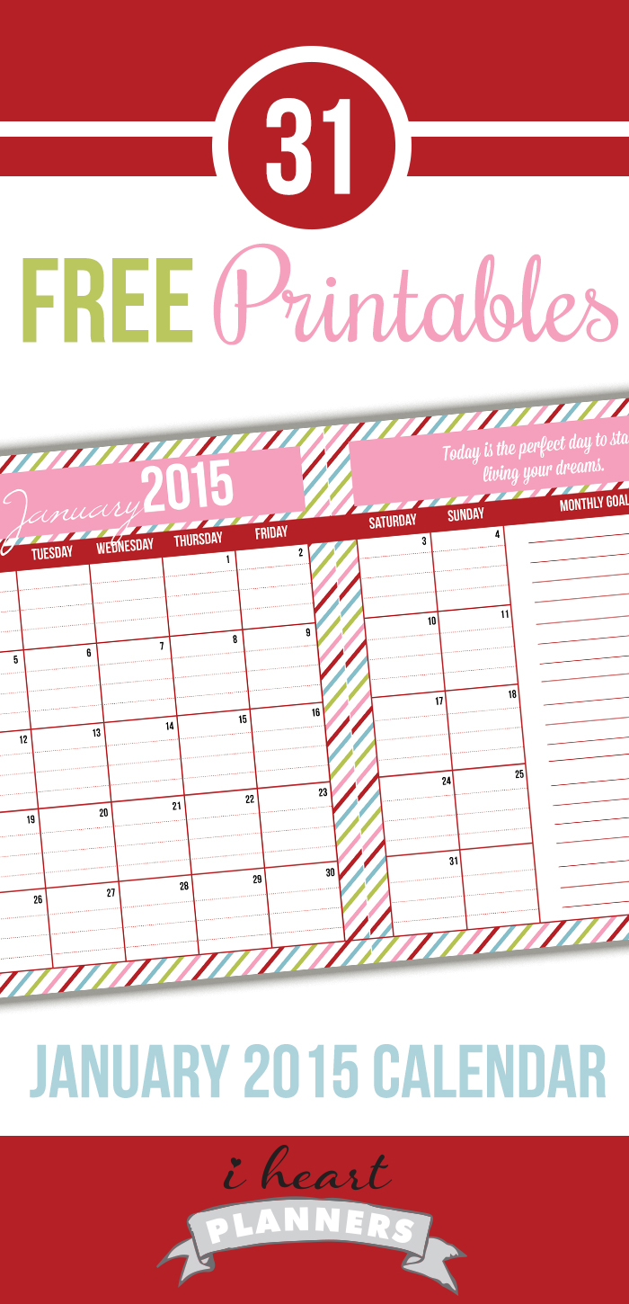 January 2014 Printable Calendar