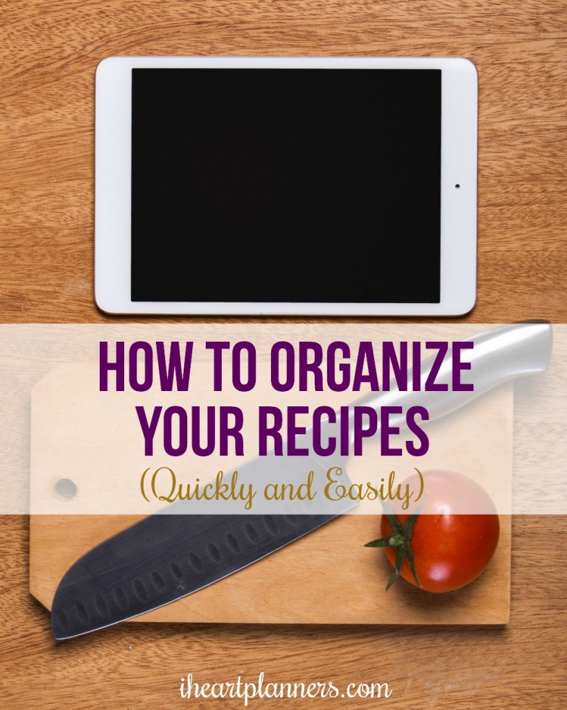 How to Organize Your Recipes Quickly and Easily - This digital method to organizing your recipes will have your recipes in order in no time. Did you know you can use Evernote to organize your recipes? Easily organize your current recipes and add new ones with just a few clicks! 
