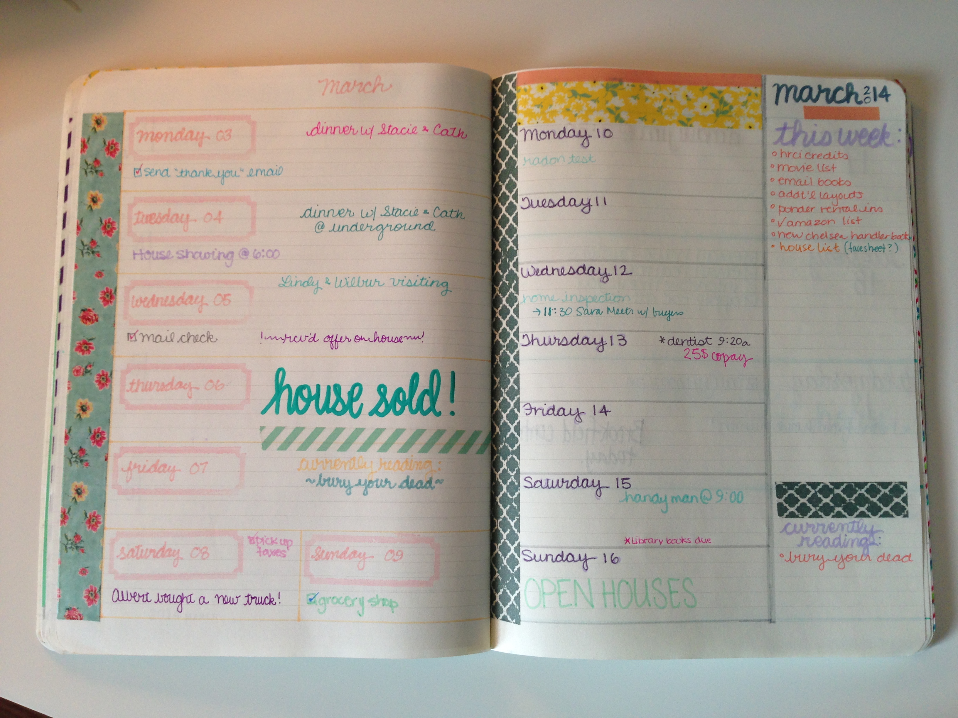 Review and Tour of Melinda's DIY Planner from an XL moleskine cahier
