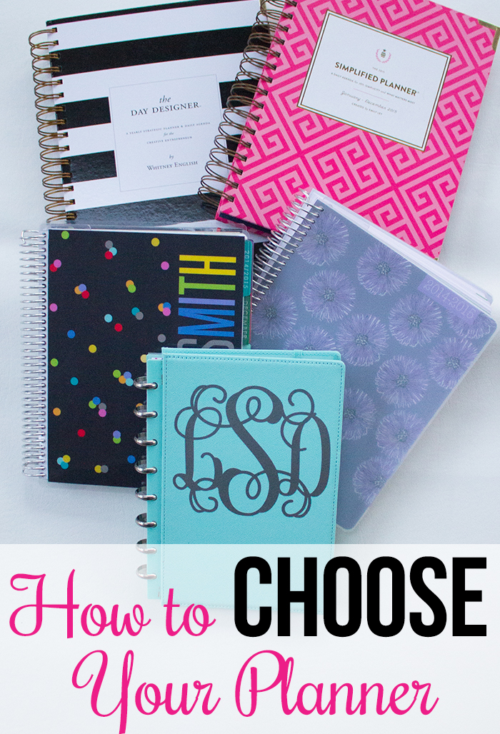 How to Choose Your Planner - How do you know which planner is right for you? Do you need discbound, spiral bound, coil bound, Erin Condren, Plum Paper, Day Designer? Should you get a weekly, monthly, or daily planner? I'll show you to choose a planner that is just right for you.