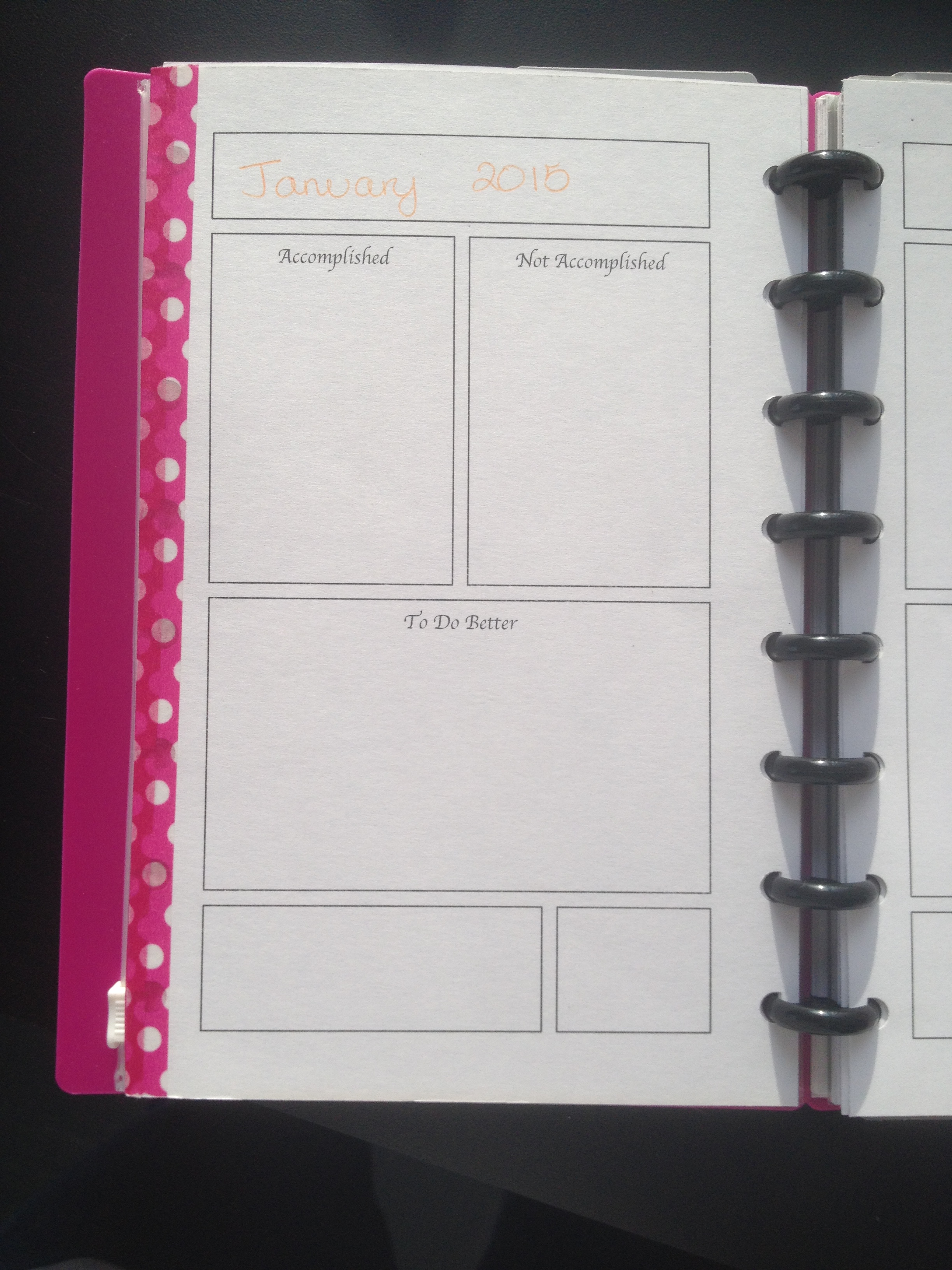 Emma's Simple Word Printable for her ARC Planner