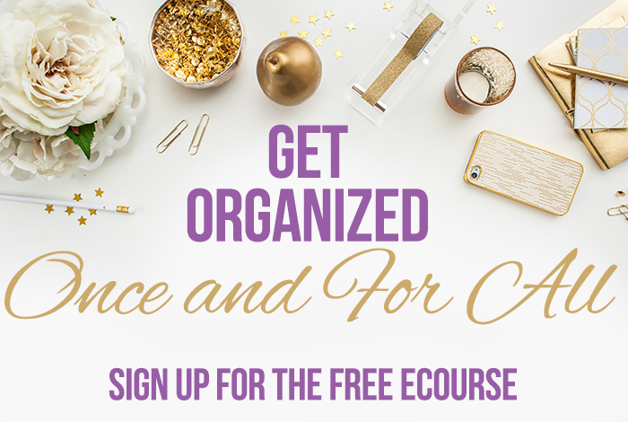 Free get organized once and for all ecourse