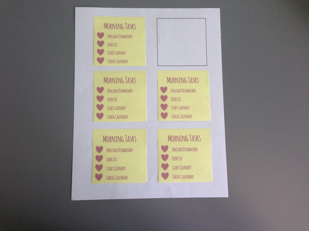 Did you know you can print on sticky notes? Here's a tutorial showing you exactly how to print on Post It notes along with a free printable template.