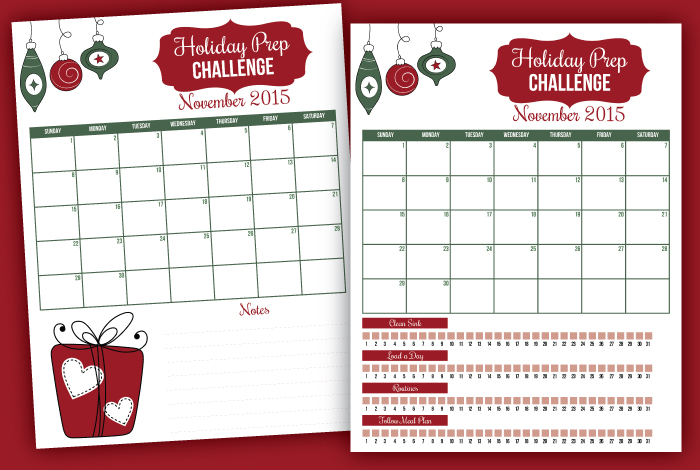 Join us for the holiday prep challenge to get organized for the holidays.