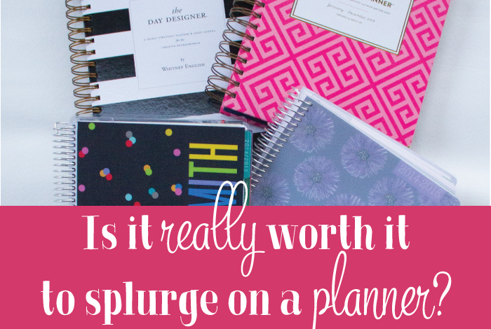 Is it really worth it to splurge on a planner? How do you know which planner is worth spending a little more? Should you spend $75 for an Erin Condren or $200 for a nice leather Filofax? Or maybe you should stick with a $15 Day Designer from Target?
