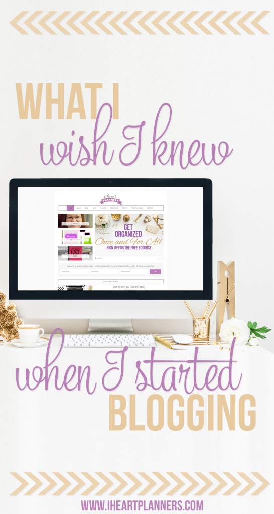 Here's what I wish I knew when I started blogging. Being a new blogger can be scary, but I'm happy to help you learn from the mistakes I made.