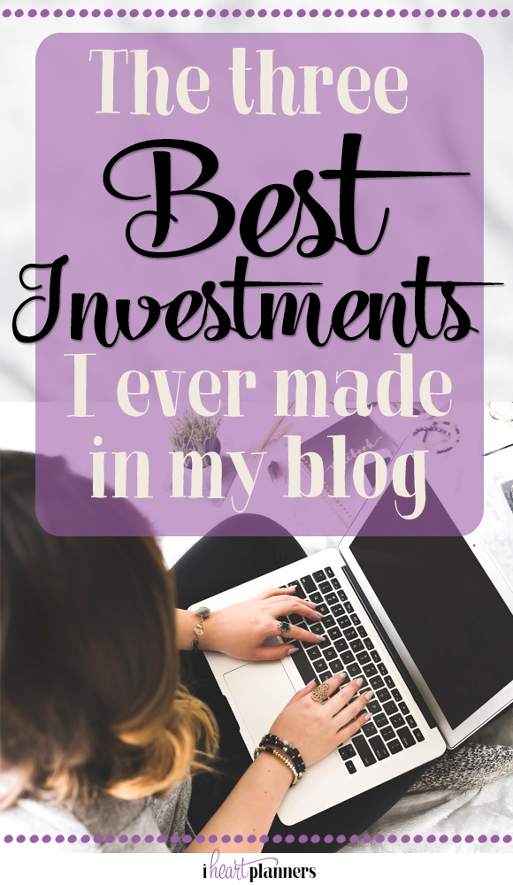 The three best investments I've ever made in my blog include: blog coaching, ConvertKit, and hiring help. Click for all the details! - iheartplanners.com