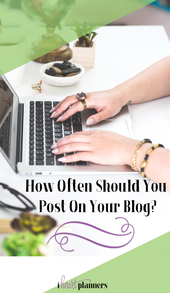 Some important factors when deciding how often you should post on your blog, including your monetization strategy, time you have, and how you plan to promote your blog post. - iheartplanners.com