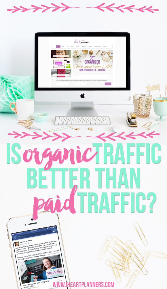 Is organic traffic better than paid traffic for your blog? What types of things should you consider if you're thinking about paying for ads for your blog or business? Don't waste good content on posts with no traffic. Consider buying ads for your blog.