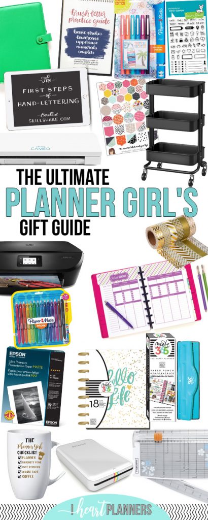 If you have a planner girl in your life and you're not sure what to get them, I'm here to help! (And if you are a planner junkie yourself, here's some ideas of things to add to your wish list.) I've put together the Ultimate Planner Girl gift guide. - www.iheartplanners.com