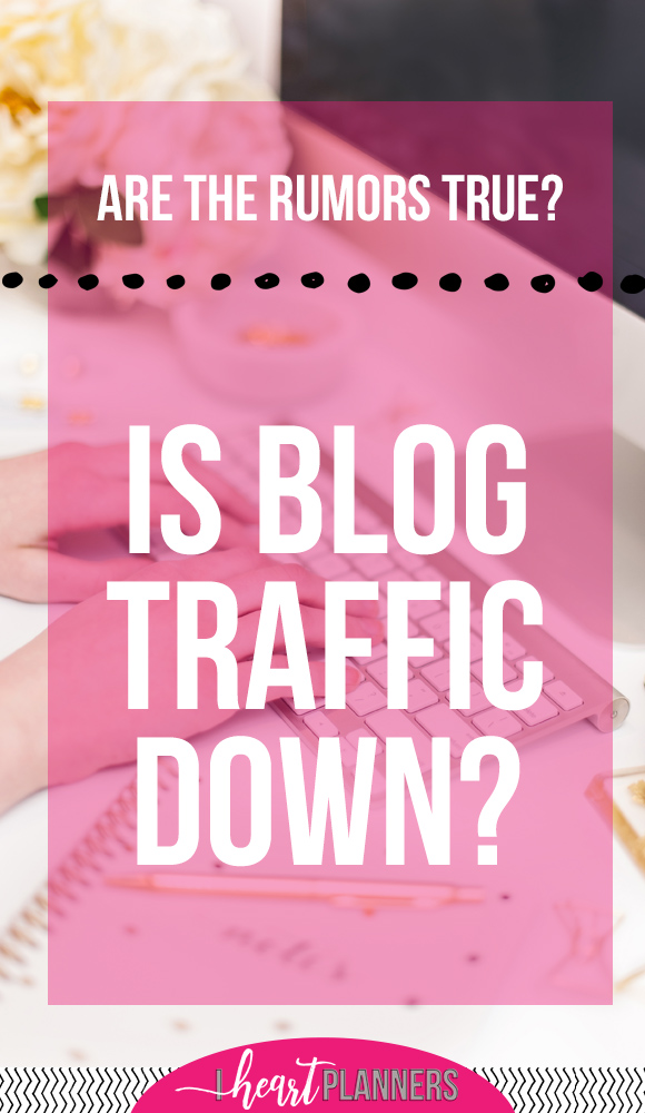Are the rumors true? Is blog traffic overall really down? Here are my thoughts and what I think we can and should do about changing pageviews. 