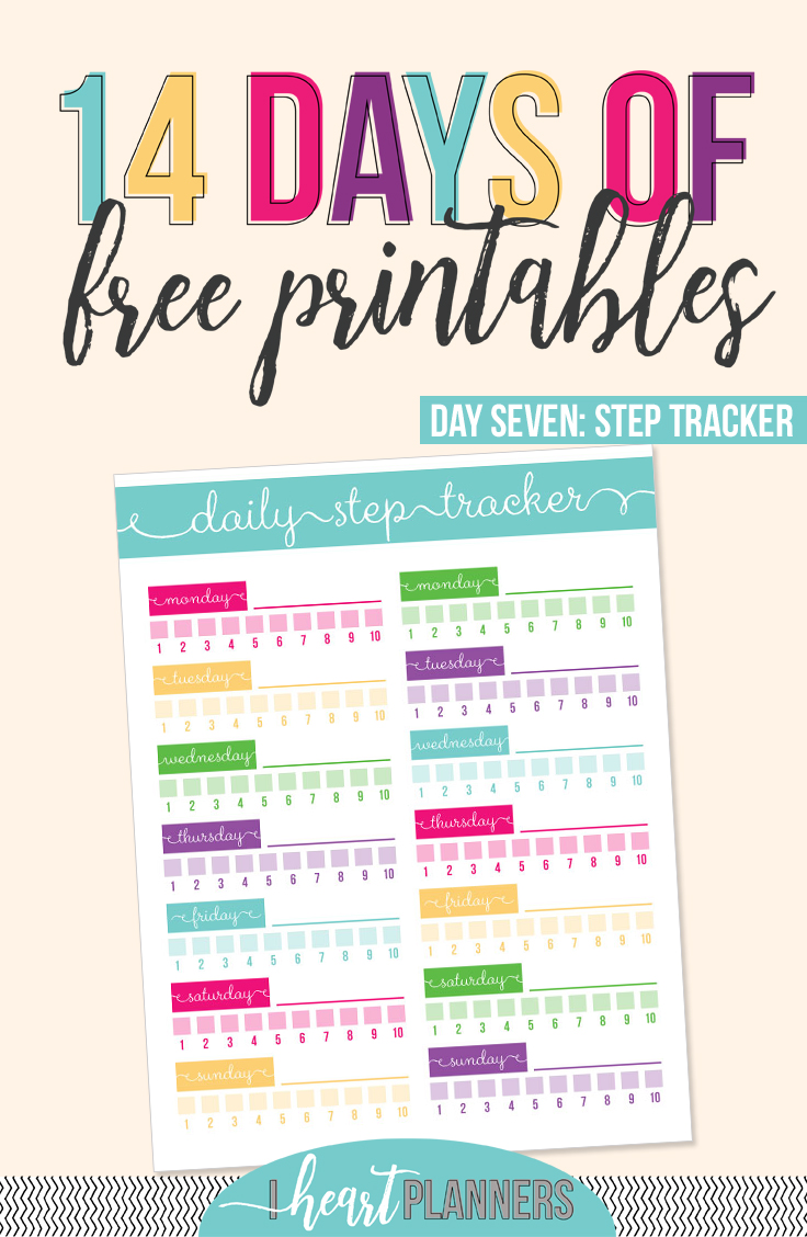Step Tracking Printable | Free Printable | Fitness Binder