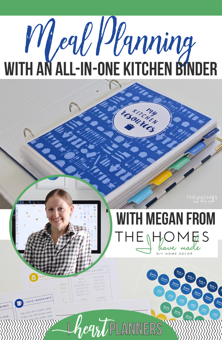 Megan from The Homes I Have Made (one of my favorite blogs on the internet) has agreed to share her meal planning advice with you, and how she uses her kitchen binder. - iheartplanners.com