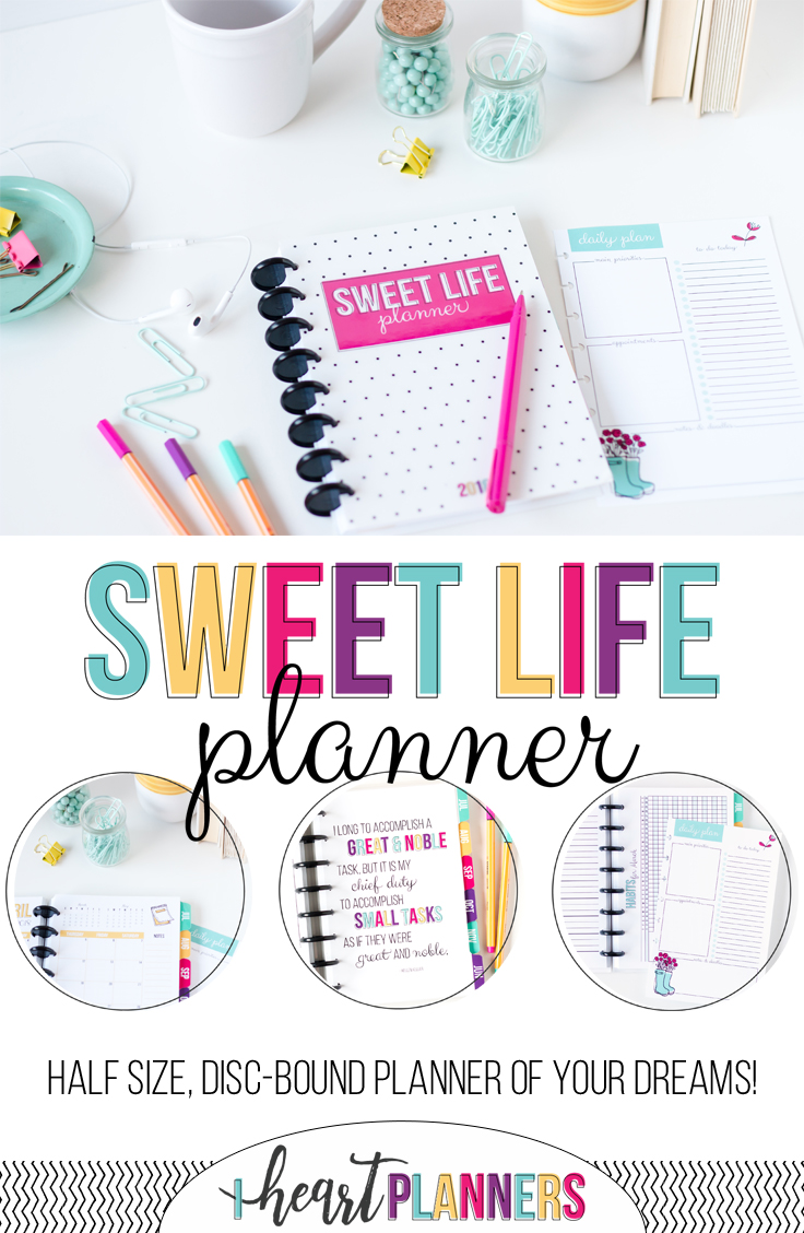 All-new Sweet Life Planner - half size, disc bound planner of your dreams. 