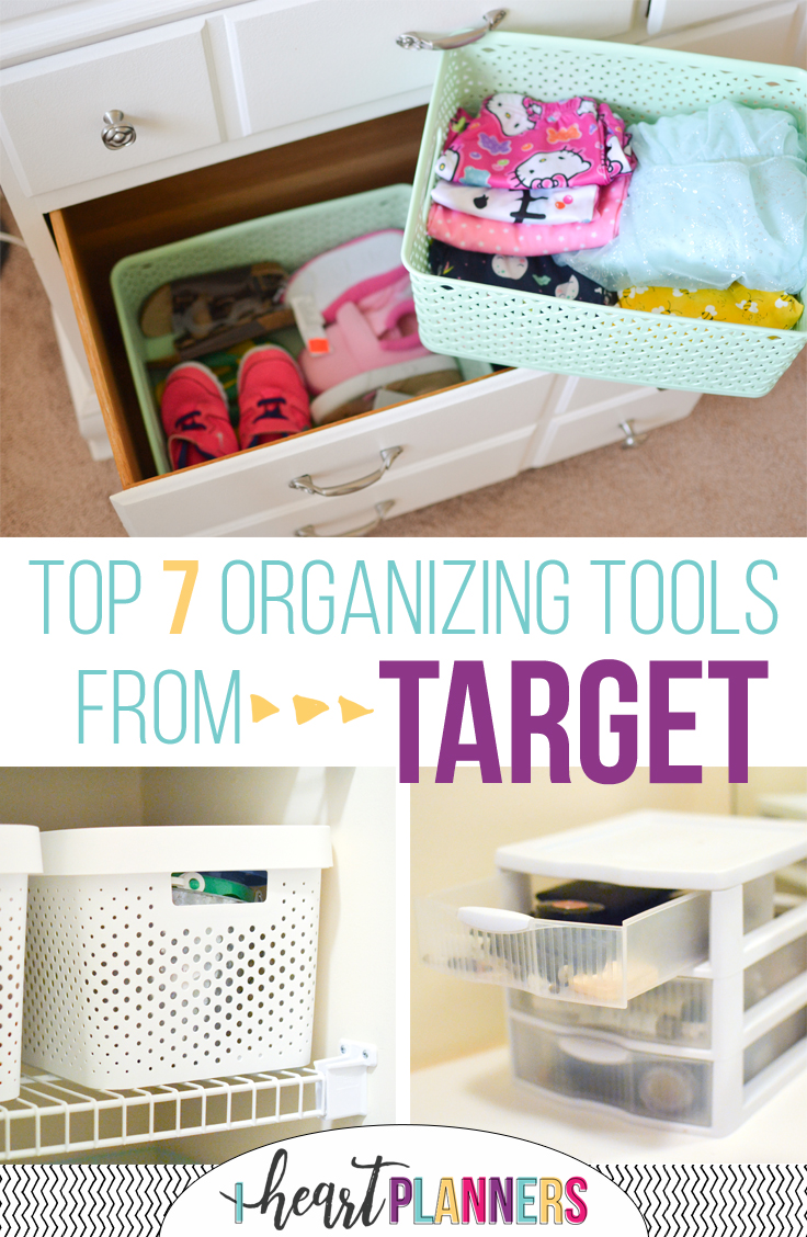 My top 7 Target Organizing Tools: bins, carts, drawers and more! - iheartplanners.com
