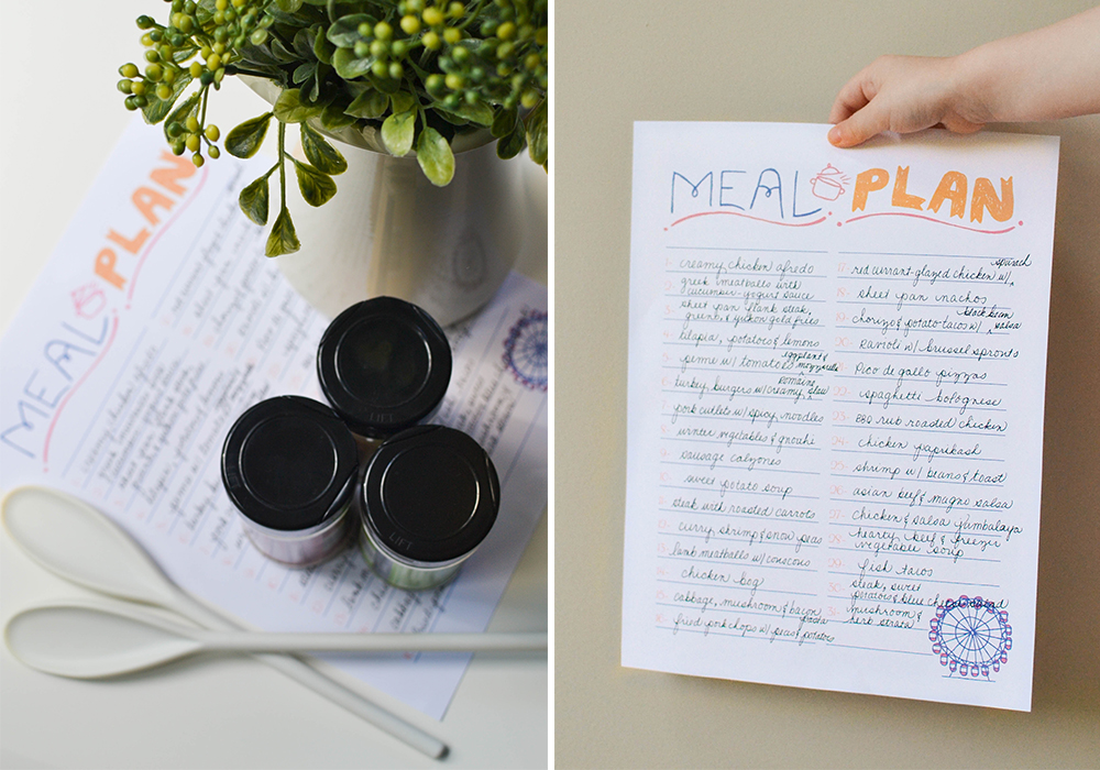 Enjoy this free monthly meal planner printable to help you get all of your meal planning done at once for the entire month.