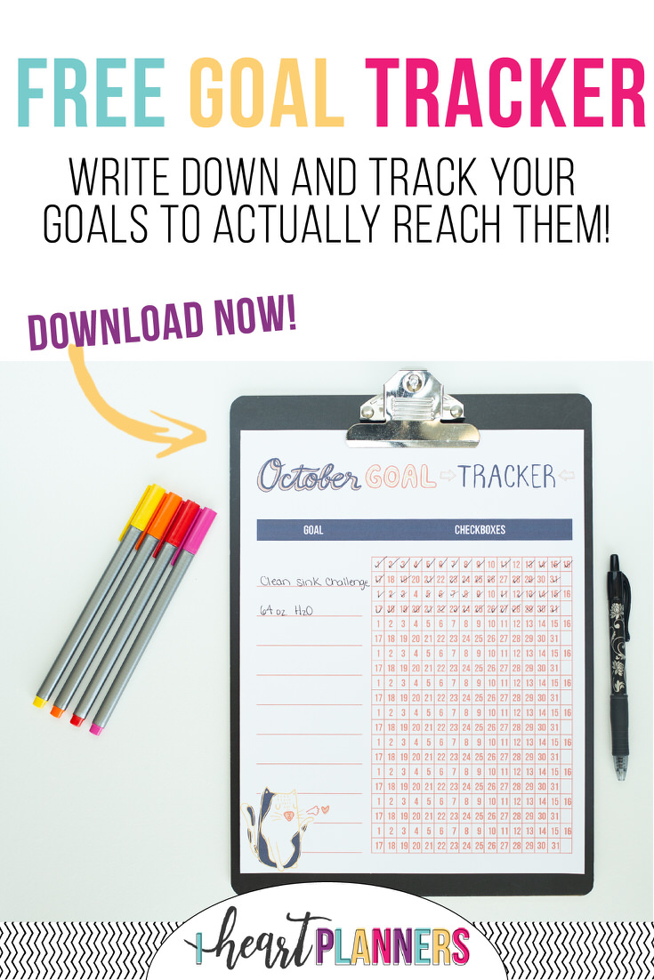 1 way to accomplish goals is to write them down. Use this free goal tracker to reach your goals.