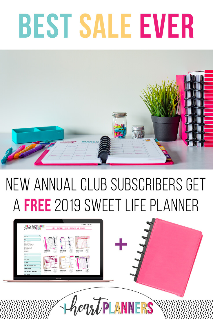 Our BEST SALE EVER! Join as an Annual Subscriber to the Sweet Life Society and get a FREE Sweet Life Planner for the new year. 