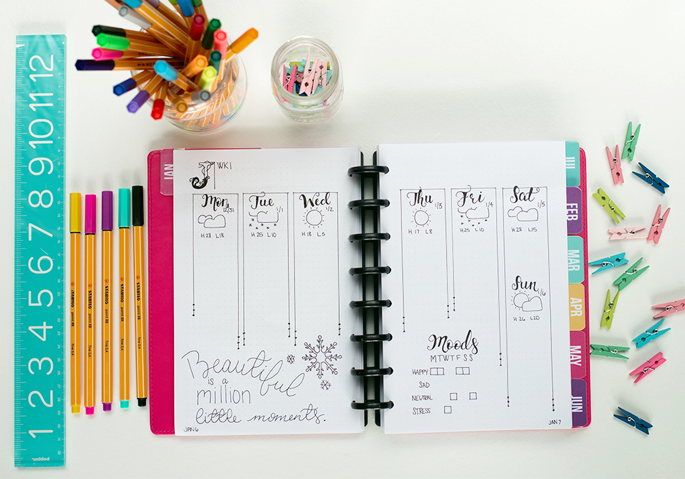 Learn how to bullet journal. We're showing you how to set up your bullet journal even if you are complete newbie - in a way that it is super simple and completely doable for the average person.