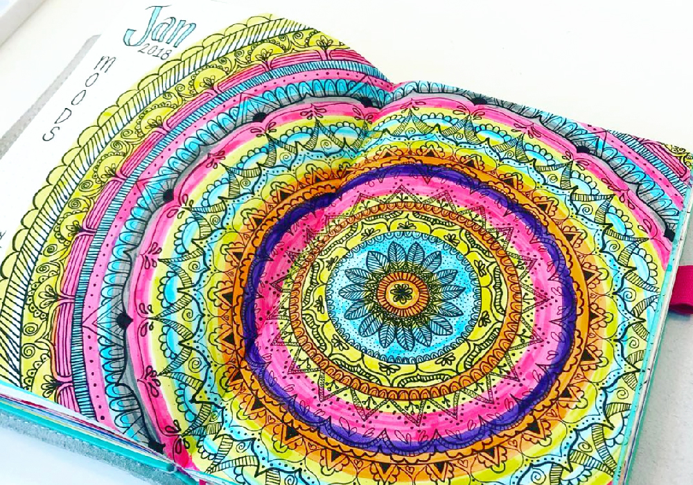 Adding a mood mandala to your bullet journal provides a way for your planner to become a creative diary and optimal scheduler all in one. Here are some of our favorites for inspiration to your BUJO.