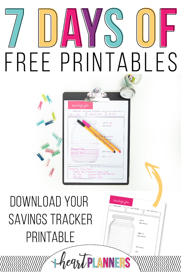 Free Printable Savings Tracker Get Organized Hq